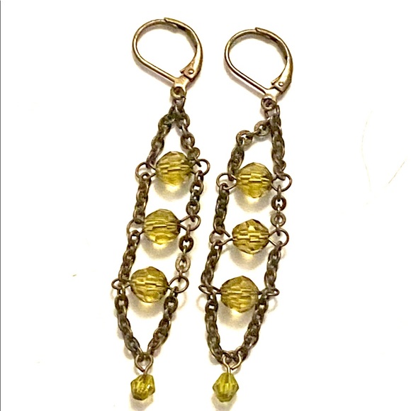 Jewelry - Green dangle earrings Jewelry - Green dangle earrings